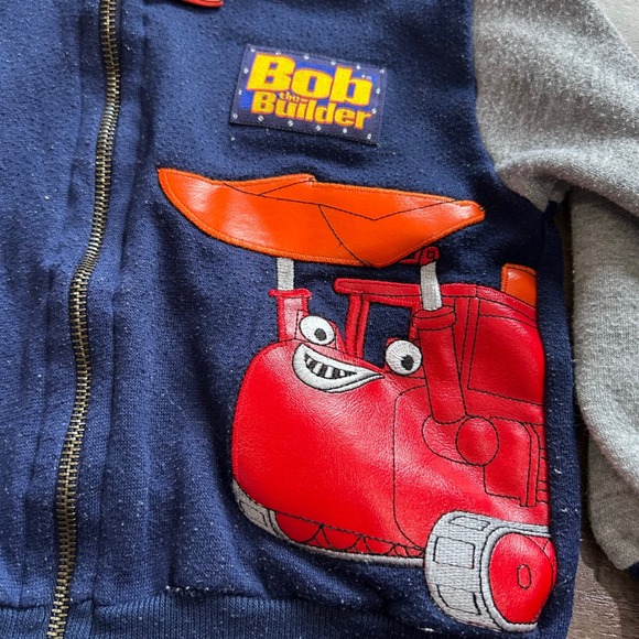Vintage Y2K Kids Bob the Builder Hooded Construction Character Jacket Size 3T - Picture 3 of 6